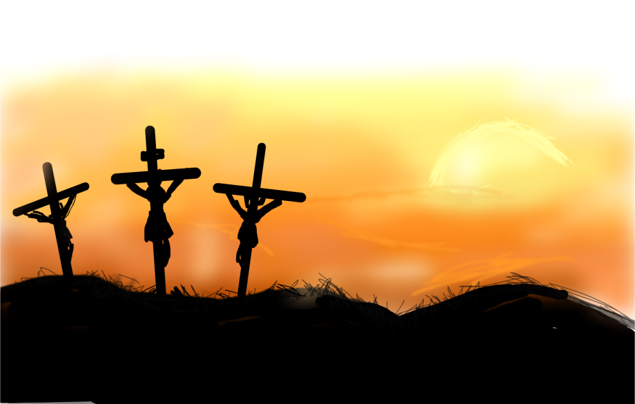 Three Crosses Silhouette