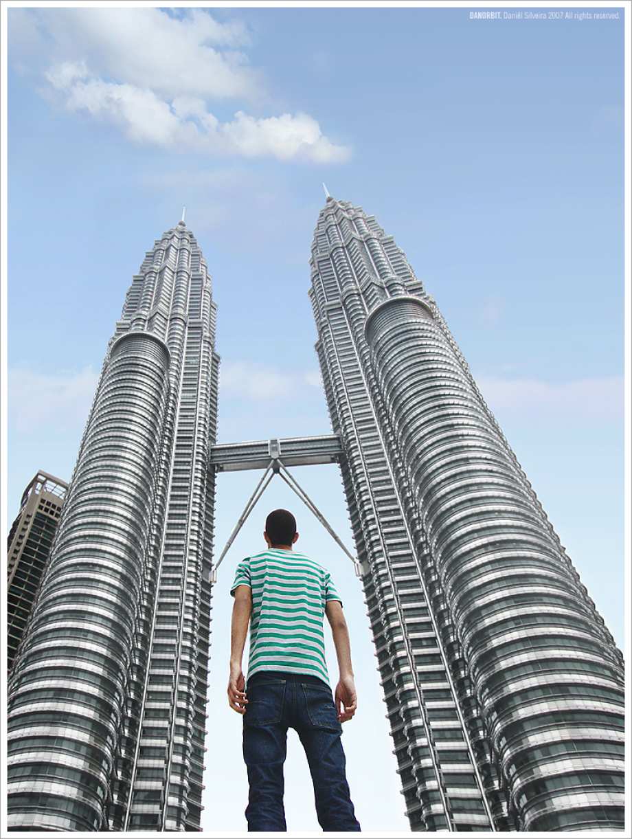 Looking up at Petronas Towers